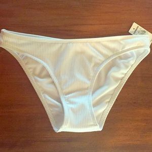 White ribbed Express bikini bottom